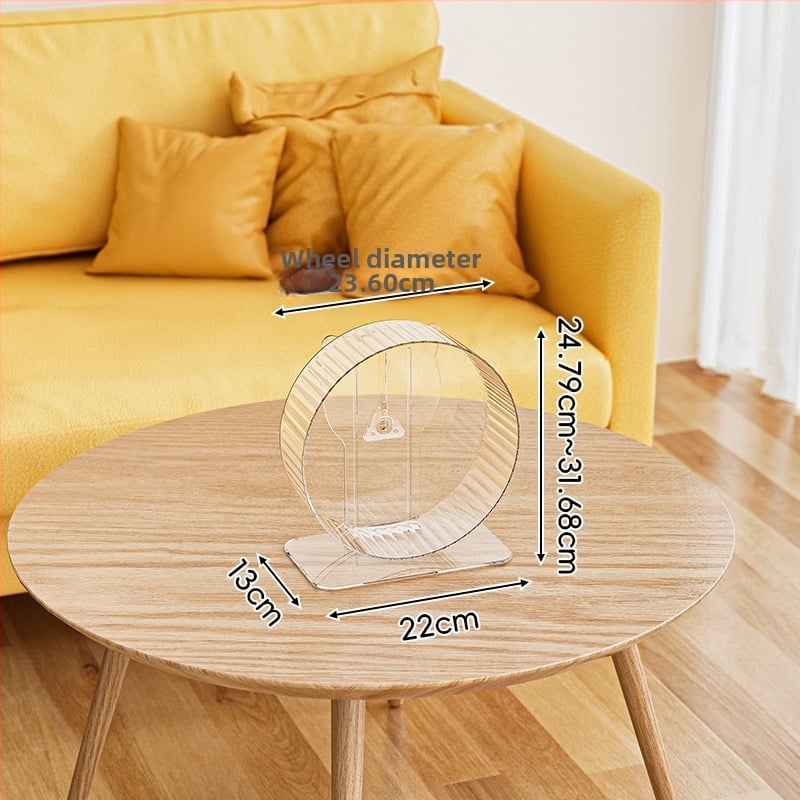 Hamsterio narvas - Skaidrus akrilinis namelis, erdvus vidus, vėdinamas ir kvėpuojantis, nuimami skydeliai