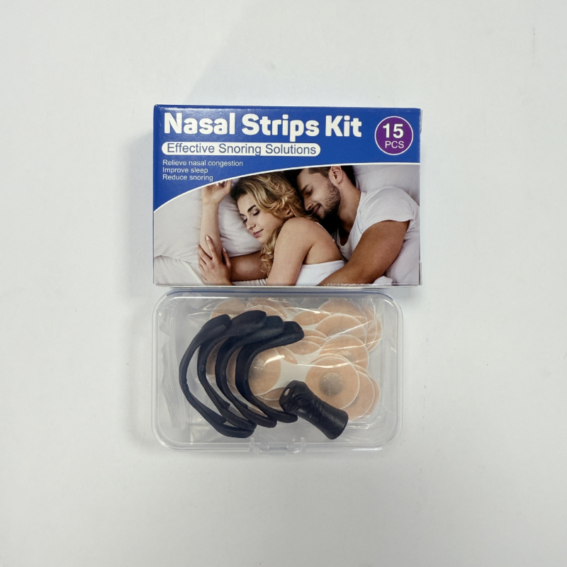 Magneetiline ninapatš kliipsiga ja hingamisläätja dilataatoriga knarkimise vältimiseks – kude, magnet, plastik