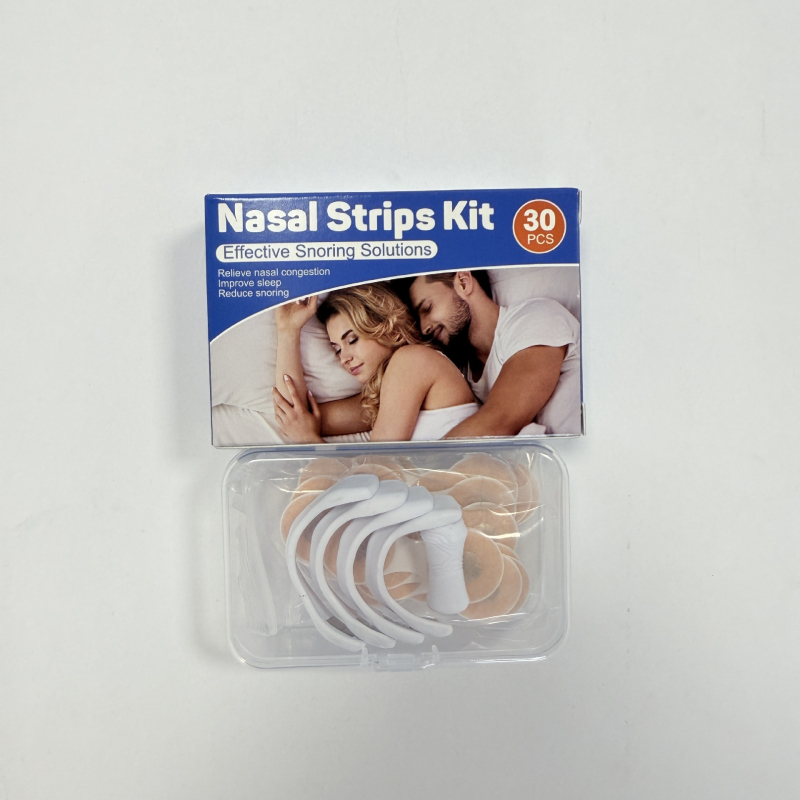 Magneetiline ninapatš kliipsiga ja hingamisläätja dilataatoriga knarkimise vältimiseks – kude, magnet, plastik