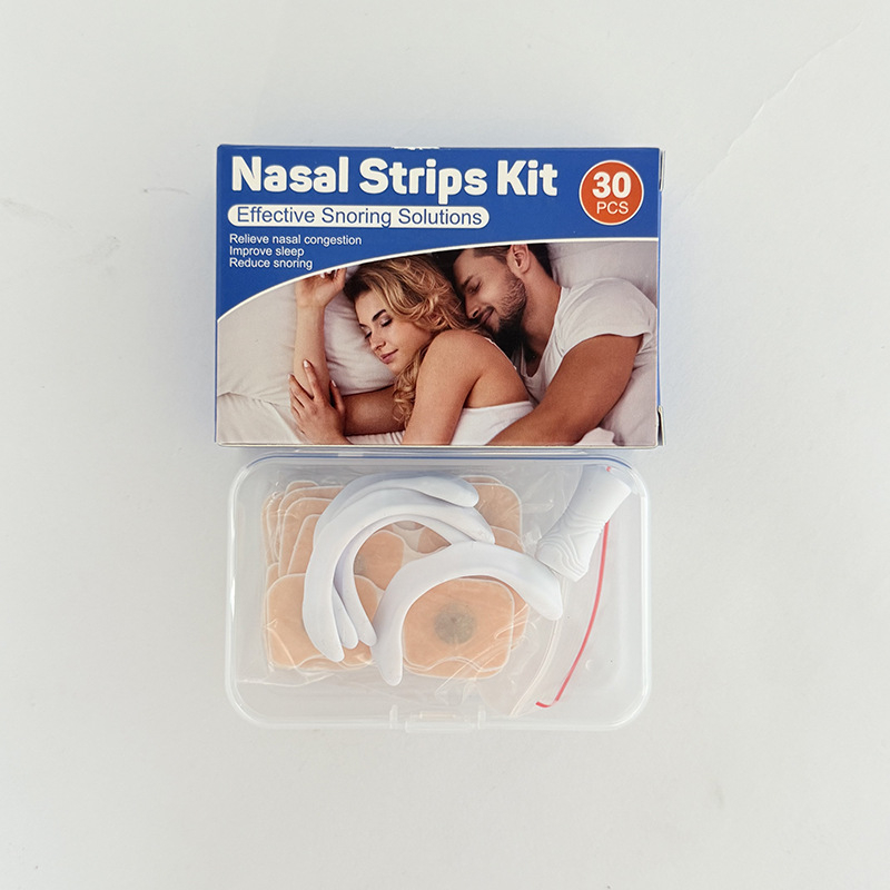 Magneetiline ninapatš kliipsiga ja hingamisläätja dilataatoriga knarkimise vältimiseks – kude, magnet, plastik