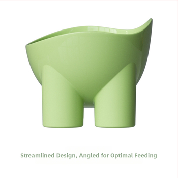 Katės dubuo su dramblio kojų dizainu, kaklo apsauga, prieš apsivertimą, tinkamas katėms