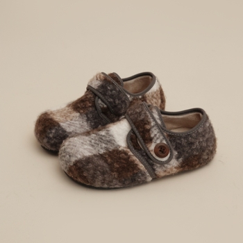 Ženske pamučne cipele, okrugla nosnica, niska potpetica, plišana podstava, gumeni đon