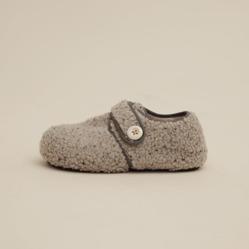 Ženske pamučne cipele, okrugla nosnica, niska potpetica, plišana podstava, gumeni đon