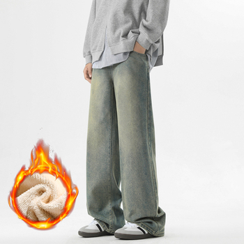 Farkud sirge ja laia lõikega, keskmine vöökoht, fleece-vooder talveks, puuvillasegu