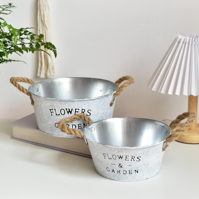 Μεταλλική γλάστρα για φυτά – χειροποίητη, κατάλληλη για επιτραπέζια χρήση ή για τοποθέτηση σε δάπεδο, διακόσμηση οικίας και μπαλκονιού