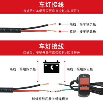Spot LED pentru vehicule electrice – corp din aluminiu, 13 cm, 12–80 V, Mojielong