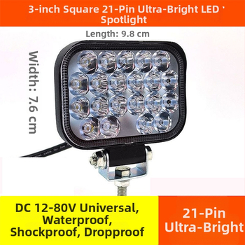 LED valgusprojektor kaubikutele ja tõstukitele – tööks 12–80V, 20–120W, IP68 alumiiniumkorpus, kõrge heledusega, tööiga üle 50 000 tunni