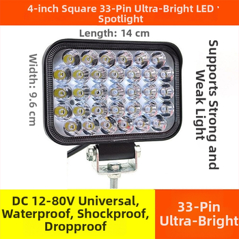 LED valgusprojektor kaubikutele ja tõstukitele – tööks 12–80V, 20–120W, IP68 alumiiniumkorpus, kõrge heledusega, tööiga üle 50 000 tunni