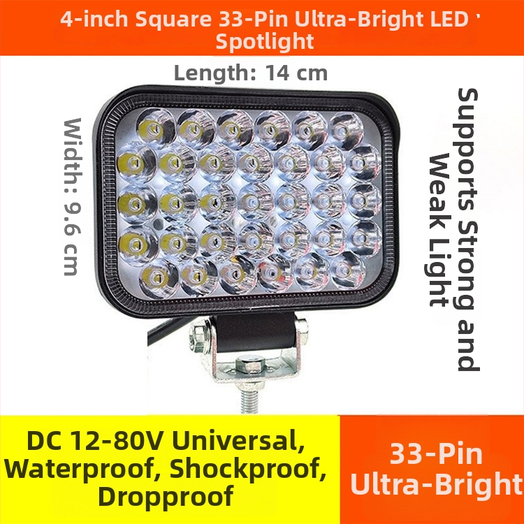 LED valgusprojektor kaubikutele ja tõstukitele – tööks 12–80V, 20–120W, IP68 alumiiniumkorpus, kõrge heledusega, tööiga üle 50 000 tunni