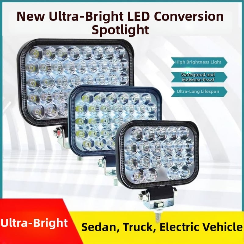 LED valgusprojektor kaubikutele ja tõstukitele – tööks 12–80V, 20–120W, IP68 alumiiniumkorpus, kõrge heledusega, tööiga üle 50 000 tunni