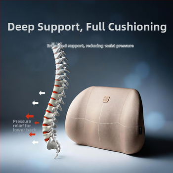 Automobilio juosmens atrama pagalvė su atminties puta, kvėpuojanti nugaros dalis, universalus derinys