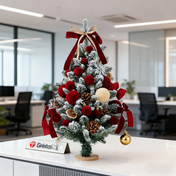 Stalo Kalėdų eglutės dekoras - PVC, rankų darbas DIY, INS stilius, prekinis ženklas Happy Jiangyue