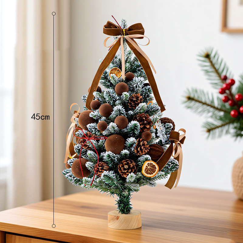 Stalo Kalėdų eglutės dekoras - PVC, rankų darbas DIY, INS stilius, prekinis ženklas Happy Jiangyue