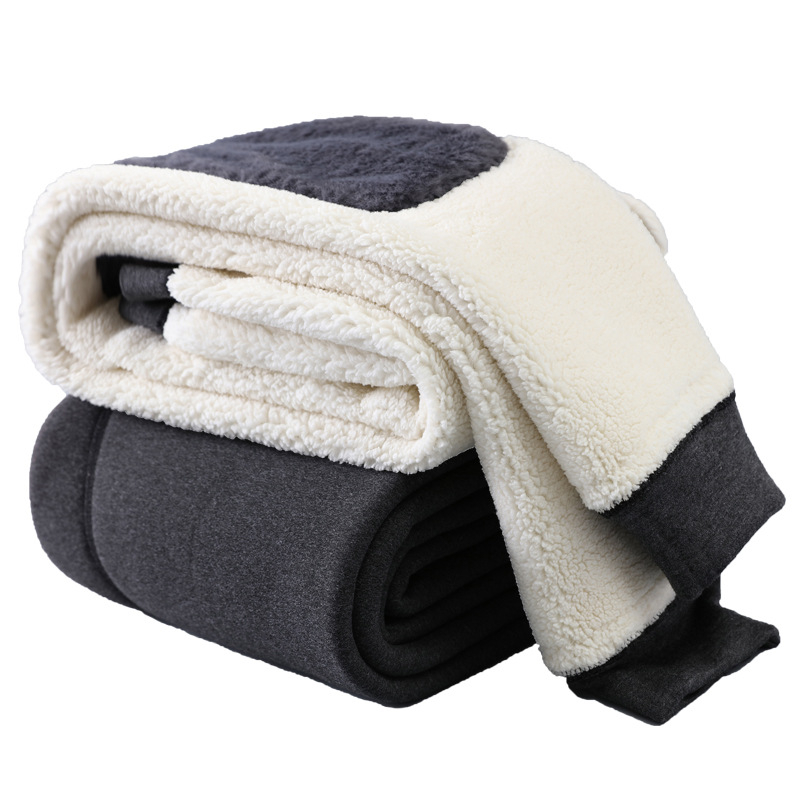 Vyrų terminės kelnės su fliso pamušalu, itin stora poliesterio medžiaga, kelio apsauga, aukštas juosmuo žiemai