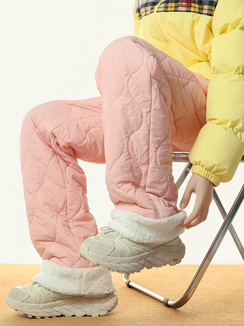 Ikdienas neilona bikses, brīvs griezums, vidukļa vidējais platums, garas, ziemas biezinātas