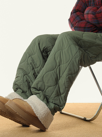 Ikdienas neilona bikses, brīvs griezums, vidukļa vidējais platums, garas, ziemas biezinātas