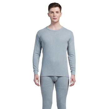 Yu Zhaolin vyriškas 100% medvilnės terminis komplektas rudenį-žiema, storesnis audinys 201-250 g/m², antistatinis, išlaiko šilumą, anti-pilling, ilgos rankovės, apvalus kaklas