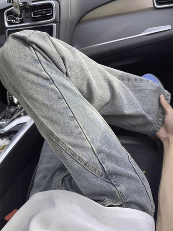 Denimid Ameerika retro stiilis, slim fit bootcut/straight lõige, 65% puuvill, mikroelastsus, tõmblukk