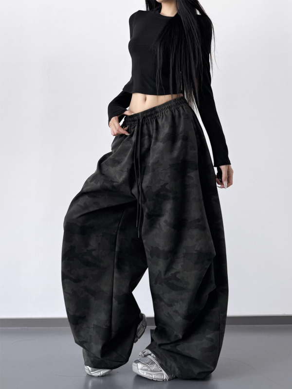 Džinsipüksid kõrge vöökoht, laia lõikega, linna stiil, sügis 2025