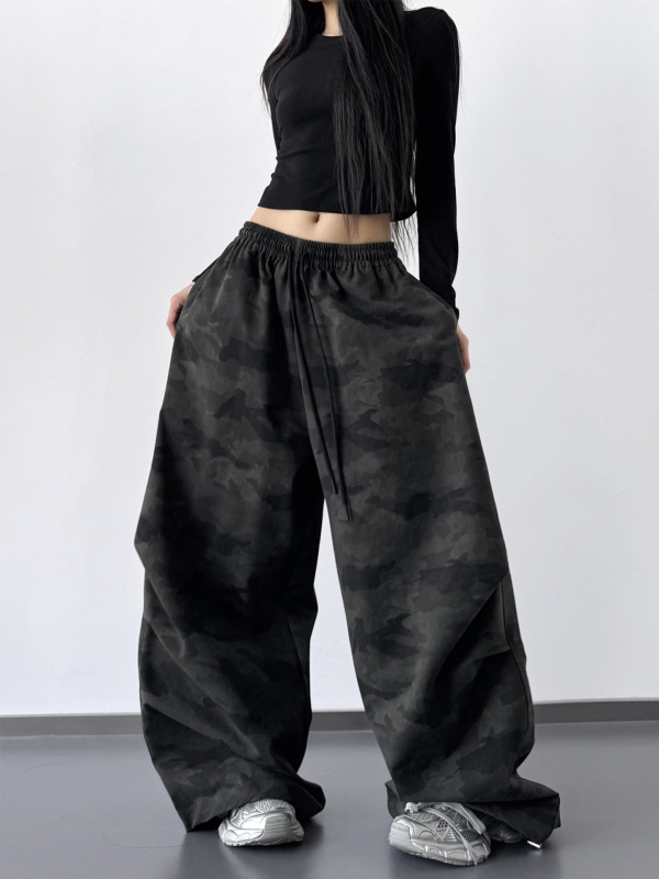 Džinsipüksid kõrge vöökoht, laia lõikega, linna stiil, sügis 2025