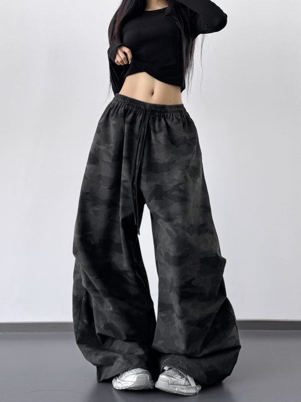 Džinsipüksid kõrge vöökoht, laia lõikega, linna stiil, sügis 2025