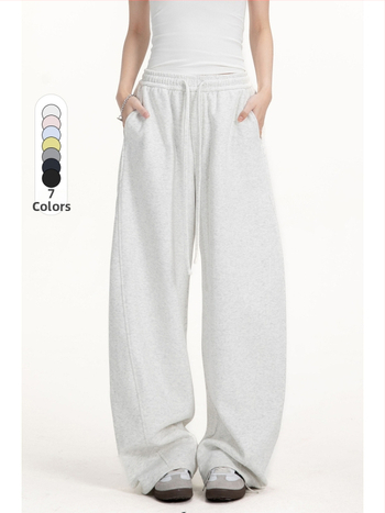 CATTEE Unisex Preppy stila taisnas bikses, brīvas piegrieznes, viduklis vidējā augstumā, rāvējslēdzējs, darba un ikdienas stils, pavasaris un rudens