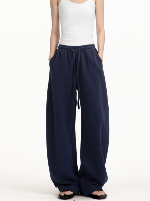 CATTEE Unisex Preppy stila taisnas bikses, brīvas piegrieznes, viduklis vidējā augstumā, rāvējslēdzējs, darba un ikdienas stils, pavasaris un rudens