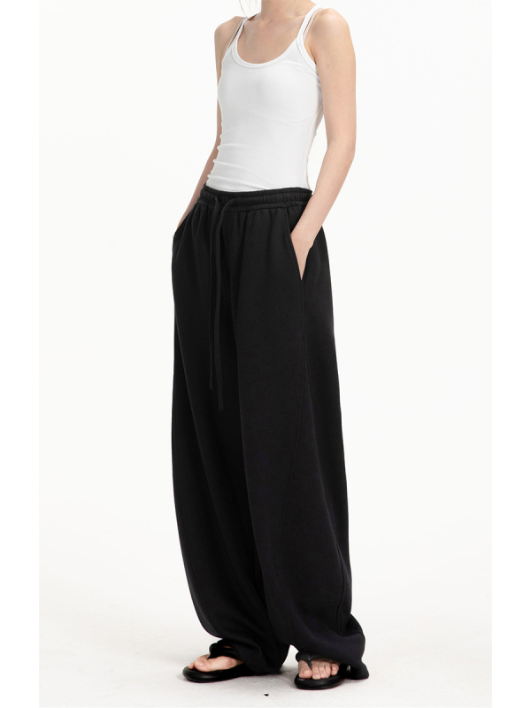 CATTEE Unisex Preppy stila taisnas bikses, brīvas piegrieznes, viduklis vidējā augstumā, rāvējslēdzējs, darba un ikdienas stils, pavasaris un rudens