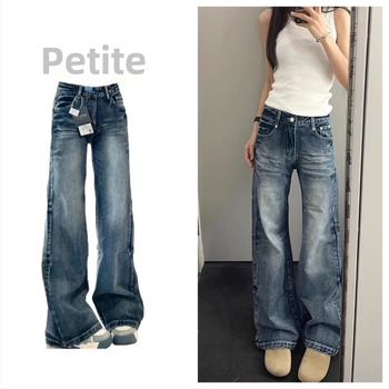 Džinsi: platām kāju leņķu ar augstu vidukli; denims ar 50–70% kokvilnas, pavasaris 2025