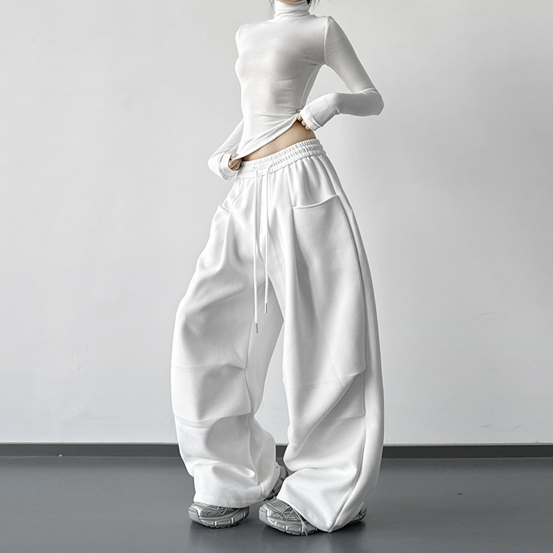 Naiste denim laiad püksid kõrge vöökoht, linnaline igapäevane stiil, paksenenud materjal, talv 2025