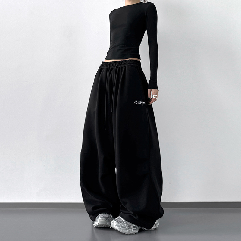 Ženske ravne hlače – visoki struk, opušten kroj, svakodnevne hlače, jesen 2025