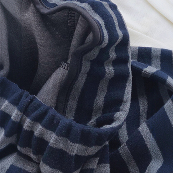 Pantaloni casual cu dungi, talie înaltă, croi lejer, lungi până la podea, din bumbac-elastan, micro-elasticitate