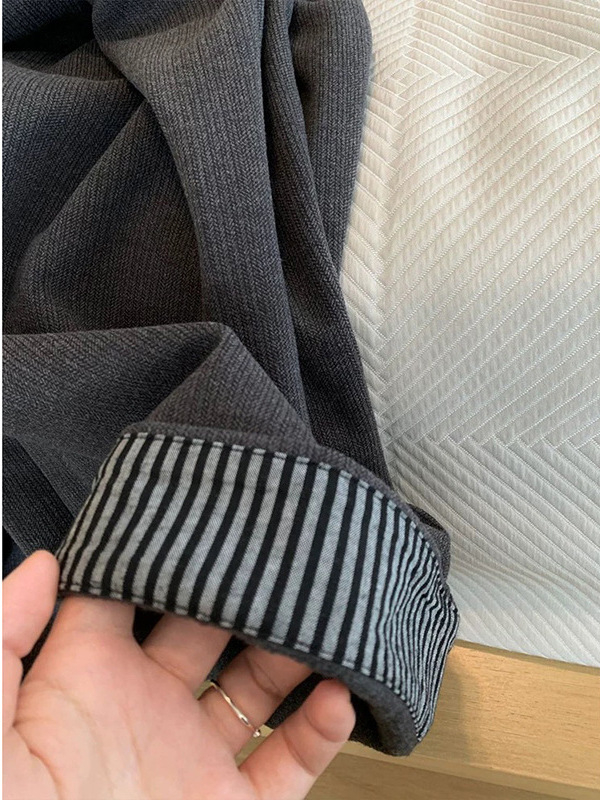 Ženske široke hlače s visokim strukom, tkanina, kompozitni materijal, panelni dizajn