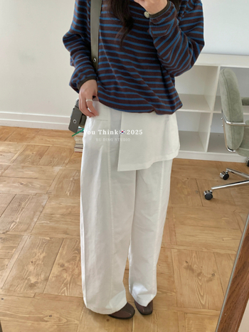 Ženske patchwork široke hlače, svakodnevni stil, visok struk, pamuk 95%+