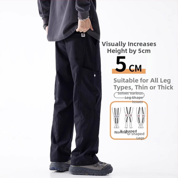 Vīriešu brīva piegriezuma sporta ikdienas bikses, elpojošs audums, viduklis ar vidēju augstumu, auklas aizvērums, taisna piegriezuma