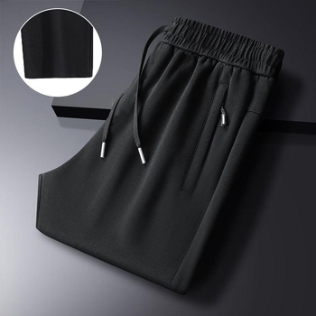 Vīriešu ikdienas taisnas bikses ar četrvirzienu elastību, rāvējslēdzējs, vairāk kabatas, vidukļa elastīgā josta