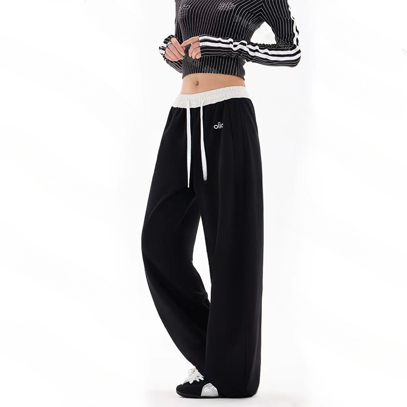 Γυναικείες βαμβακερές φαρδιές παντελόνες με βελούδινο κέντημα, μικροελαστικότητα, στυλ Royal Sister