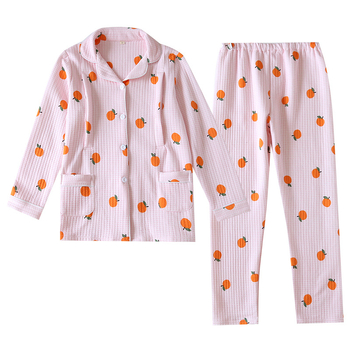 Nėščiųjų ir žindymo pižamų komplektas – stora medvilnė, rudens–žiema, ilgomis rankovėmis, žindymo angos, pižamų kelnės