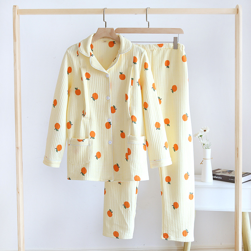 Nėščiųjų ir žindymo pižamų komplektas – stora medvilnė, rudens–žiema, ilgomis rankovėmis, žindymo angos, pižamų kelnės