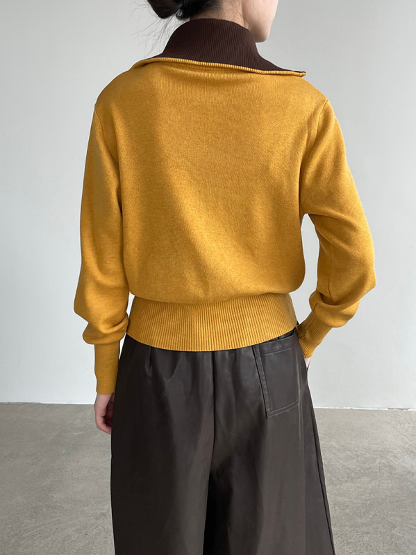 Seiseva kaellega kootud kardigan tõmblukuga – villasegu 30–50% polüester, pikkade varrukatega, tavaline pikkus, mudel YL323