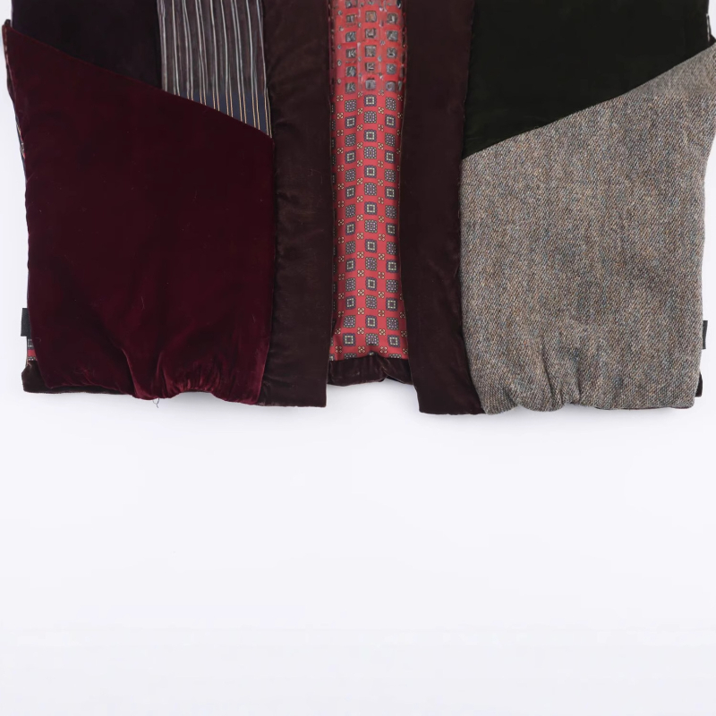 Γυναικείο γιλέκο από βελούδο και βαμβάκι με γέμισμα πολυεστέρα, V-λαιμός, φερμουάρ, κοντό μήκος, street style