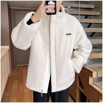 Muška dvostruka jakna s fleece podstavom i poliester punjenjem, labav kroj, zip sprijeda