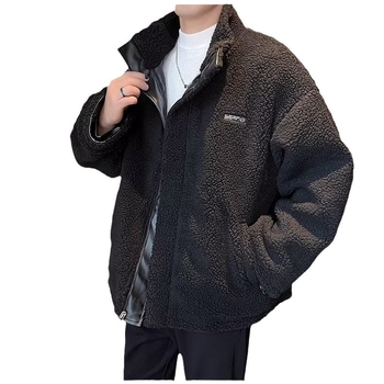 Muška dvostruka jakna s fleece podstavom i poliester punjenjem, labav kroj, zip sprijeda