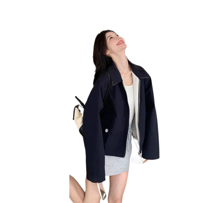 Sieviešu jaka ar V kaklu un princeses piedurknēm, garas piedurknes, poliesters, regulāra piegriezuma, rudens 2025