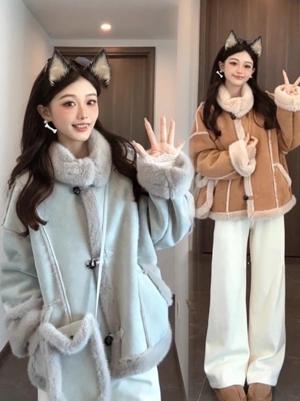 Sieviešu džinsa kokvilnas jaka, īss modelis, garas piedurknes ar polo kaklu, rāvējslēdzējs, vidēja biezums, garums 50-65 cm