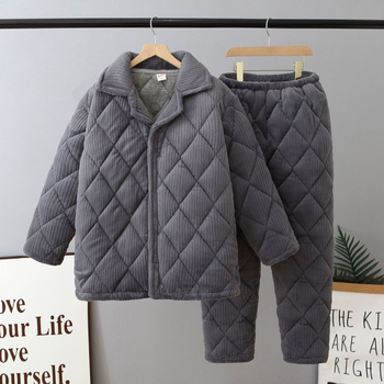 Muška zimska Corduroy jakna s kapuljom, punjenje od pamuka, podstava od lana, zatvaranje jednim redom gumba