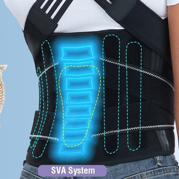 Bandă de susținere lombară cu placă de oțel – model d-36, corector de postură purtabil pentru bărbați și femei, 2024