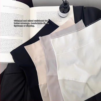 Moterų saugos kelnaitės su aukštu juosmeniu, pilvo kontrole ir klubų pakėlimas, nailoninės megztos medžiagos