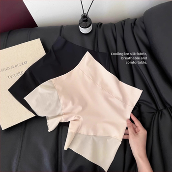 Moterų saugos kelnaitės su aukštu juosmeniu, pilvo kontrole ir klubų pakėlimas, nailoninės megztos medžiagos