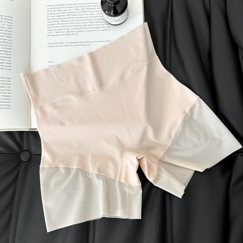 Moterų saugos kelnaitės su aukštu juosmeniu, pilvo kontrole ir klubų pakėlimas, nailoninės megztos medžiagos